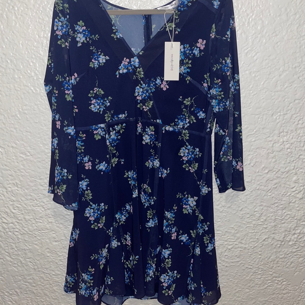 NWT Blue Floral Dress (14)